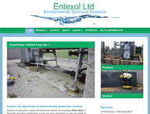 Tablet Screenshot of entexol.com
